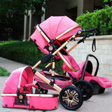 High Luxury Landscape Baby stroller 3 in 1 With Car Seat