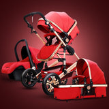 High Luxury Landscape Baby stroller 3 in 1 With Car Seat