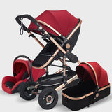 High Luxury Landscape Baby stroller 3 in 1 With Car Seat